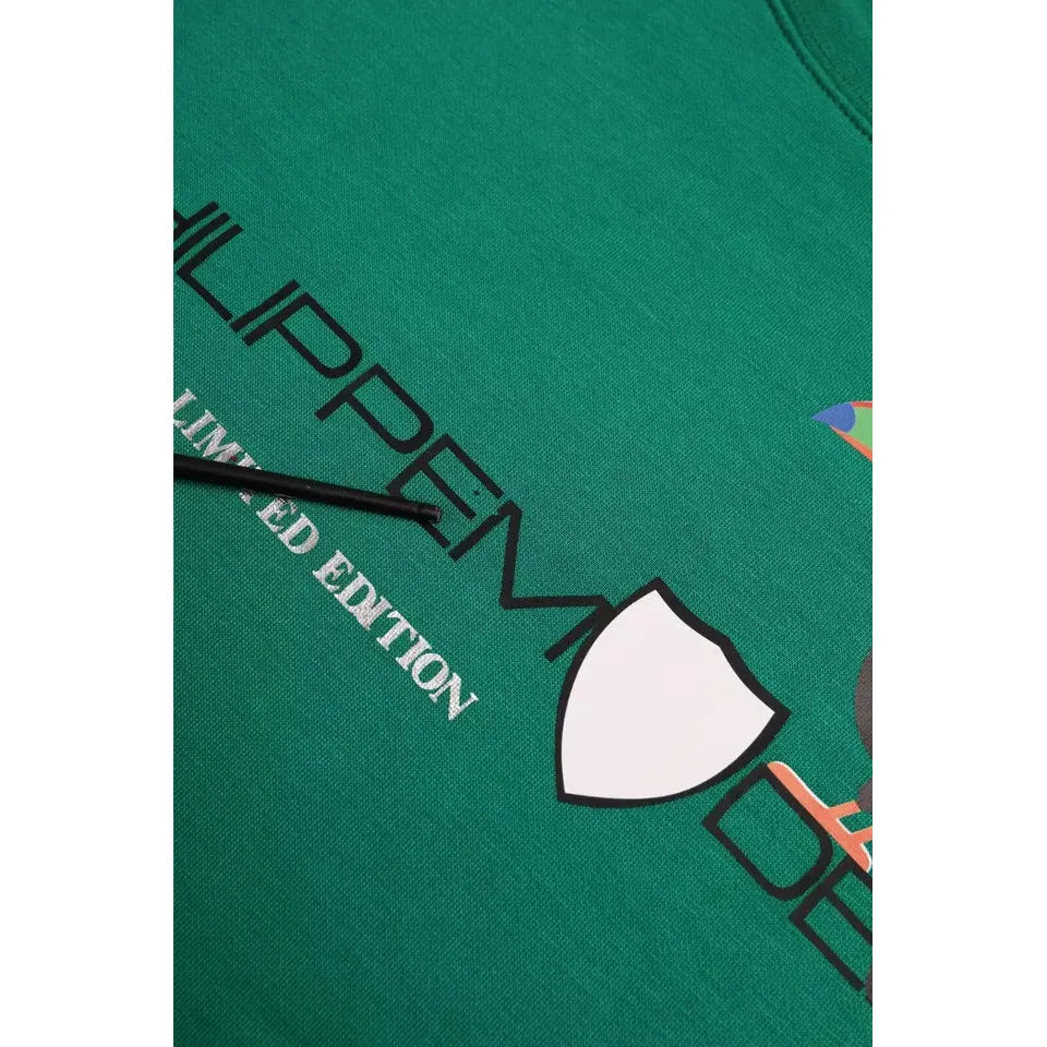 Philippe Model Green Cotton Logo Print Long Sleeves Pullover Sweater TSH83277-XL