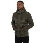 Yes Zee Green Wool Men Jacket