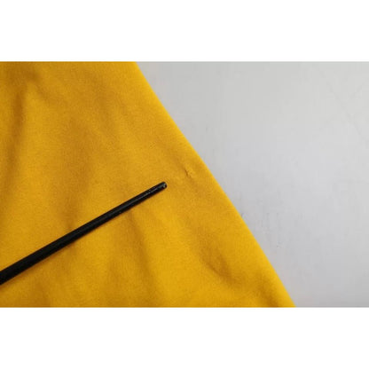 Dolce & Gabbana Dark Yellow Logo Cotton Round Neck T-shirt