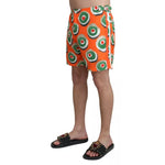Dolce & Gabbana Orange Cupcake Beachwear Shorts Swimwear BIK1087-IT4