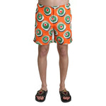 Dolce & Gabbana Orange Cupcake Beachwear Shorts Swimwear BIK1087-IT4