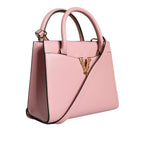 Versace Pink Small Top Handle Grainy Calf Leather Crossbody Bag BAG1588