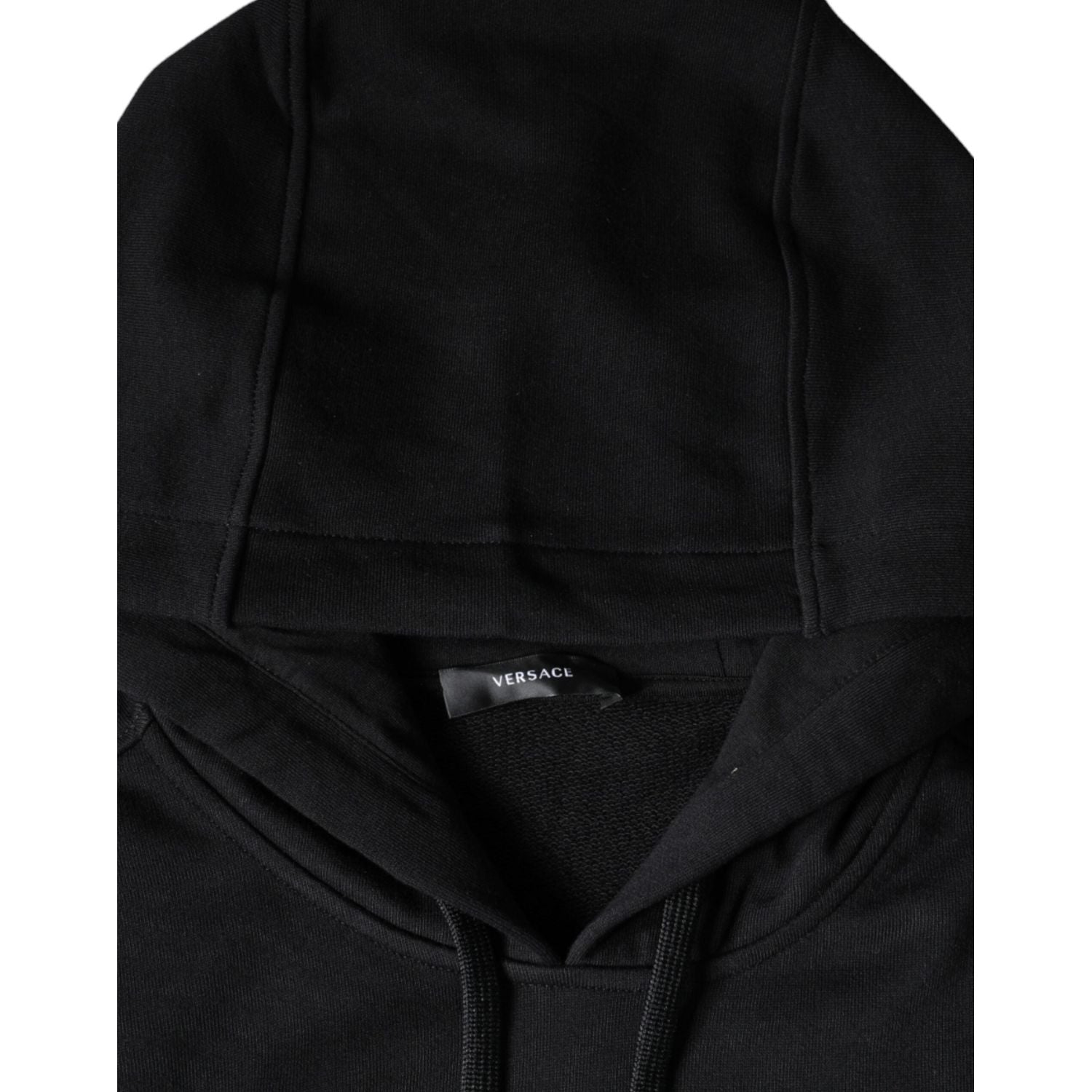 Versace Black Medusa Print Cotton HoodiePullover Sweatshirt Sweater