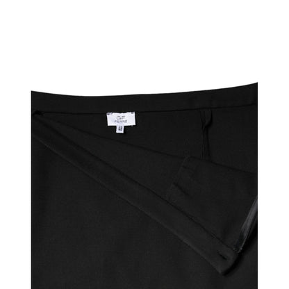 GF Ferre Black Straight Pencil Cut Knee Length Skirt