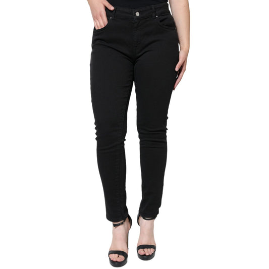 Dolce & Gabbana Black Cotton Stretch Skinny Denim Jeans PAN74214-46