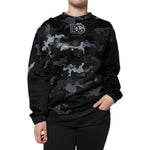 Dolce & Gabbana Black Camouflage Round Neck Sweatshirt Sweater TSH86622-42