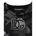 Dolce & Gabbana Black Camouflage Round Neck Sweatshirt Sweater TSH86622-42