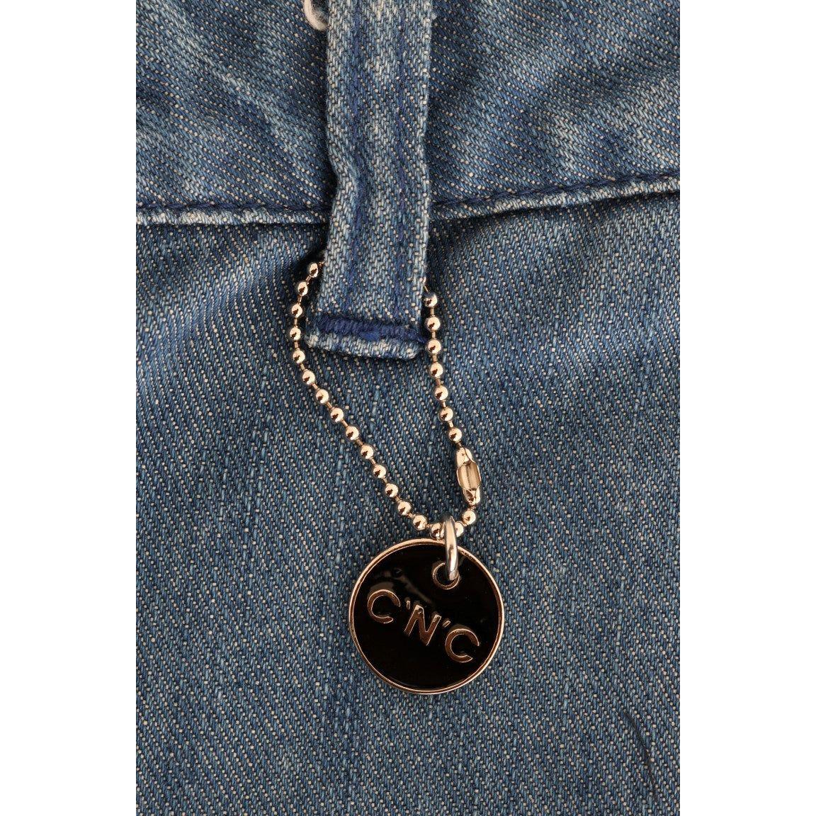 Costume National Blue Wash Cotton Slim Denim Jeans