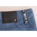 Costume National Elegant Boy Fit Blue Wash Jeans Costume National Dark Slate Gray