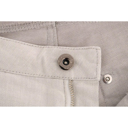 Costume National White Cotton Stretch Slim Jeans