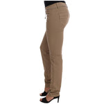 Costume National Beige Super Slim Fit Denim Delight Jeans & Pants Costume National Dim Gray