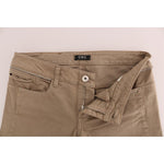 Costume National Beige Super Slim Fit Denim Delight Jeans & Pants Costume National Dim Gray