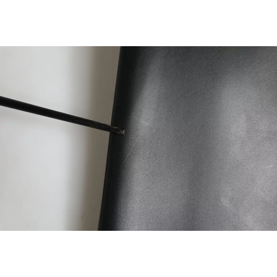 Dolce & Gabbana Black Calfskin Leather Mediterranean Pouch Bag