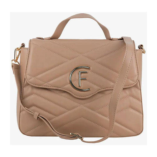 CRISTINAEFFE Beige Artificial Leather Women Crossbody Bag