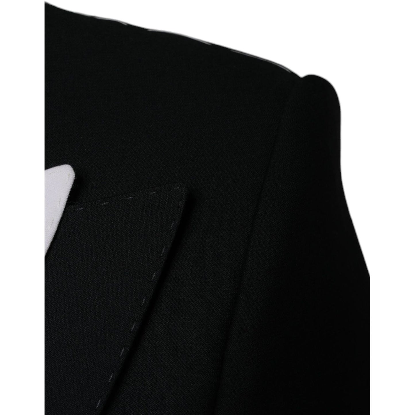 Dolce & Gabbana Black White Single Breasted Dress Blazer