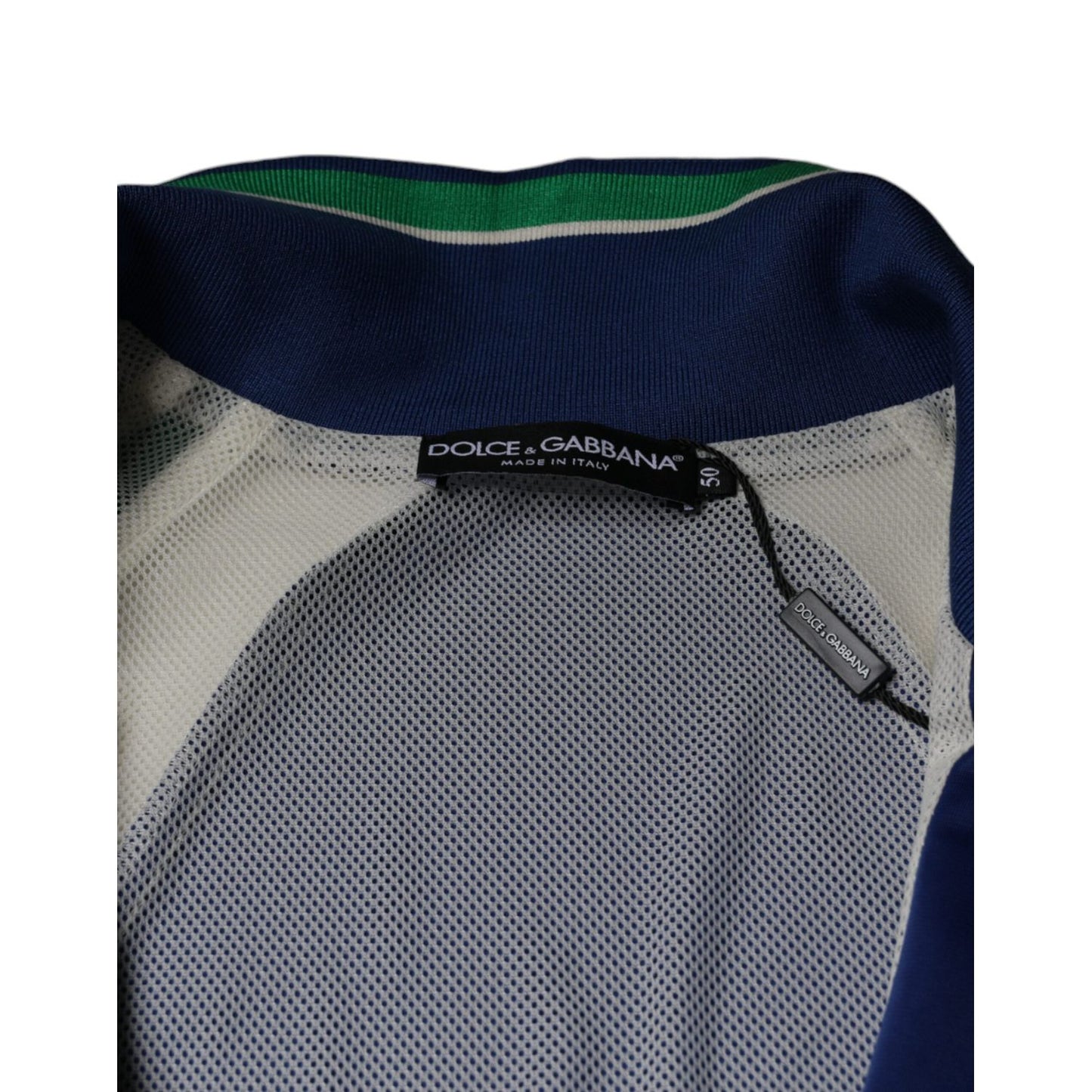 Dolce & Gabbana Multicolor Polyester Full Zip Bomber Jacket