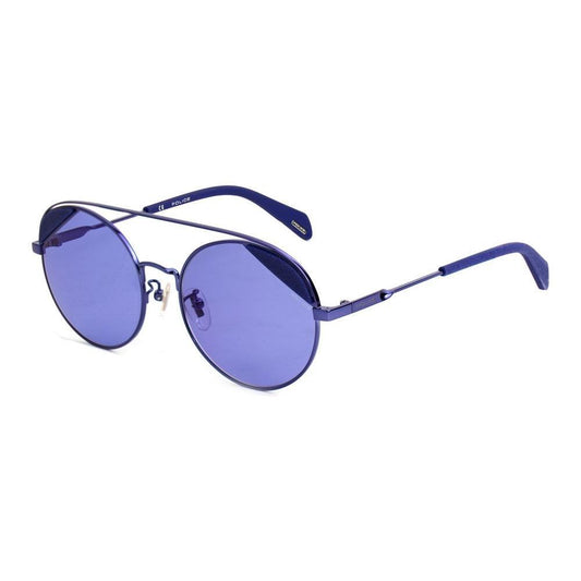 Police Blue Metal Sunglasses POSPLA94548P6BAC
