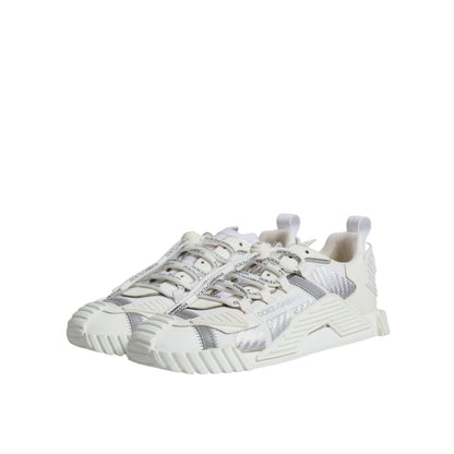 Dolce & Gabbana White Lace Up Low Top NS1 Sneakers Shoes