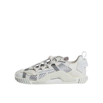 Dolce & Gabbana White Lace Up Low Top NS1 Sneakers Shoes