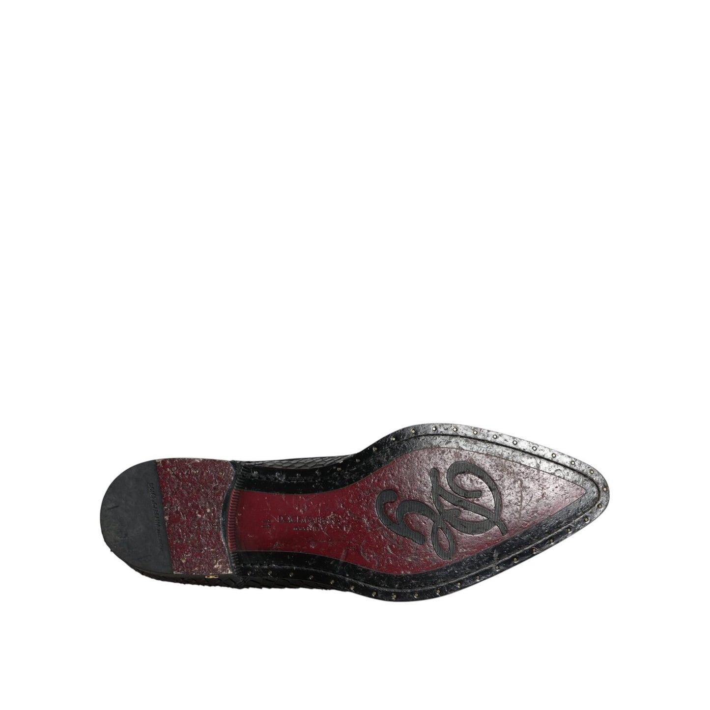 Dolce & Gabbana Black Leather Derby Formal Dress Shoes