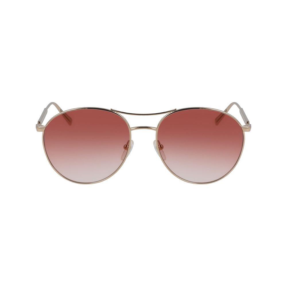 Longchamp Rose Gold Metal Sunglasses LOLO133S770AC