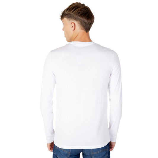 Armani Exchange White Cotton Long Sleeve AR-7253100008-IT44 | S