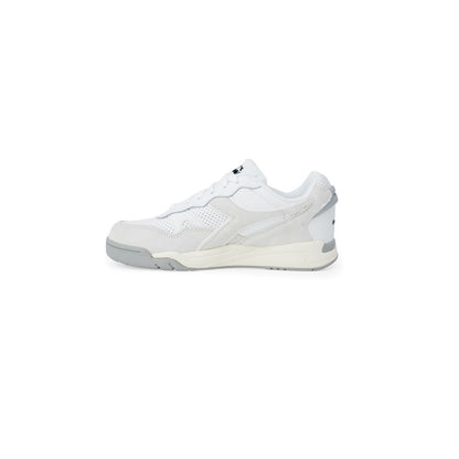 Diadora White Artificial Leather Athletic Sneakers