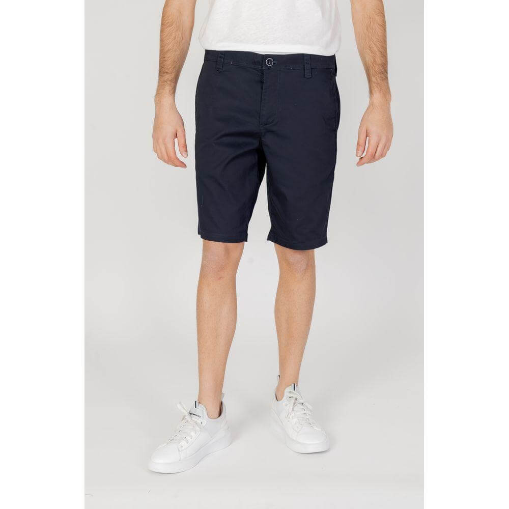 Armani Exchange Blue Cotton Bermuda AR-13327200010-W34