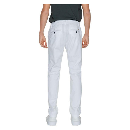 Armani Exchange White Cotton Pant