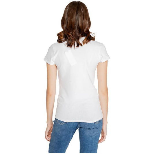 Armani Exchange White Cotton T-Shirt AR-14710900008-XL