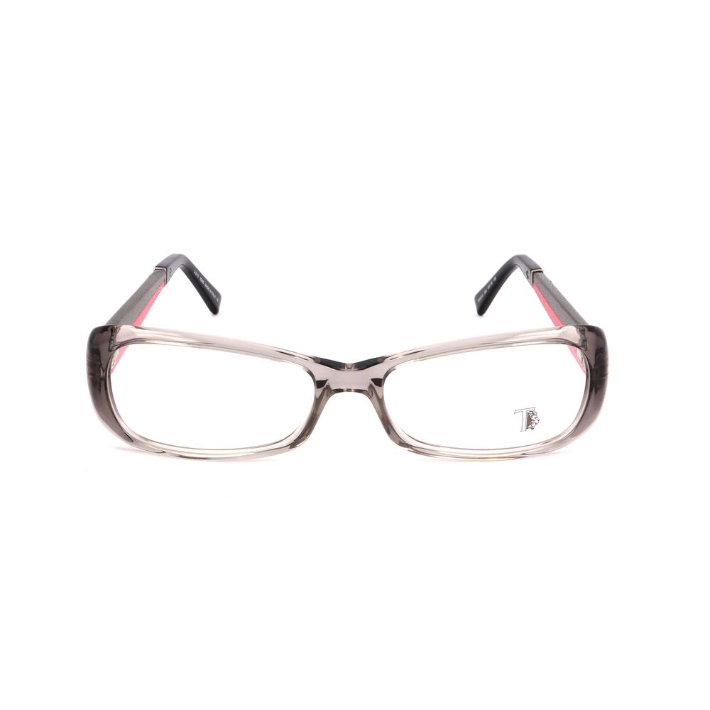 Tod's Gray Acetate Frames with 55/16/135mm dimensions for women, featuring stylish and durable gray acetate material.
