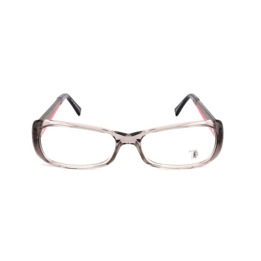 Tod's Gray Acetate Frames with 55/16/135mm dimensions for women, featuring stylish and durable gray acetate material.