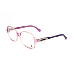 Tod's Multicolor Acetate Frames in pink, featuring size 55/16/135 mm for glasses.