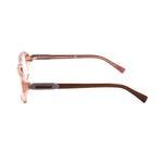 Side view of Tod's Multicolor Acetate Frames in pink with measurements 54/15/135 mm, stylish glasses for women, TO5018074 model
