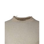 KANGRA Beige Wool Knit Long Sleeve Round Neck Pullover Sweater