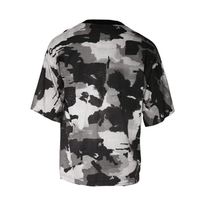 Dolce & Gabbana Multicolor Camouflage Cotton Crewneck T-shirt