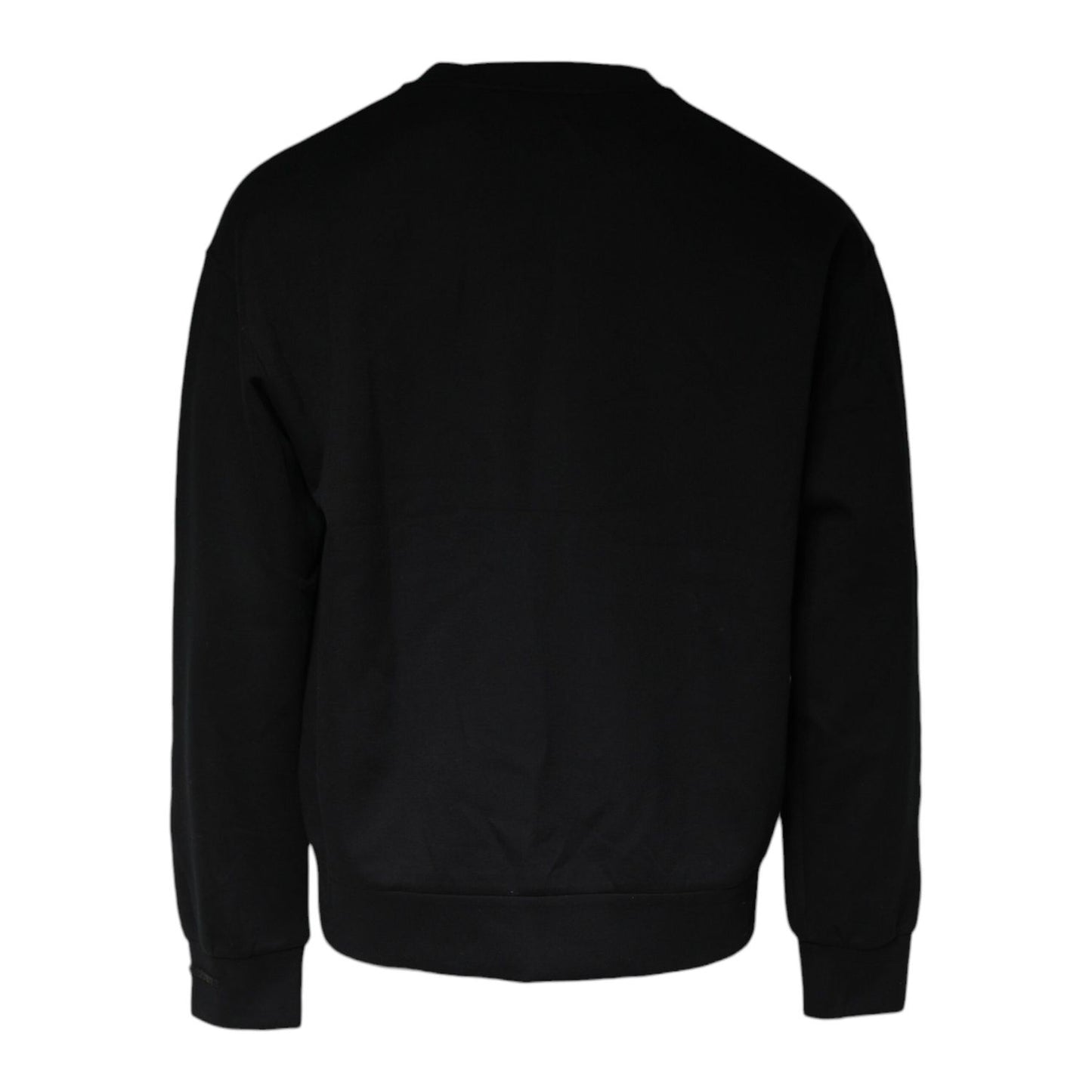 Dolce & Gabbana Black DG Logo Cotton Men Sweatshirt Sweater