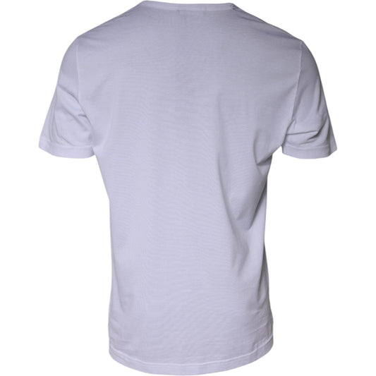 Dolce & Gabbana White Paradiso Cotton Shorts Sleeves T-shirt TSH84879-58