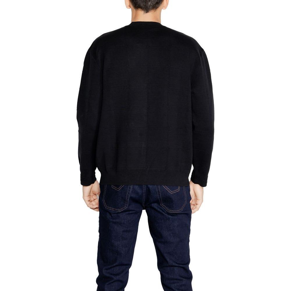 Armani Exchange Black Cotton Sportswear AR-14712400009-IT42 | XS