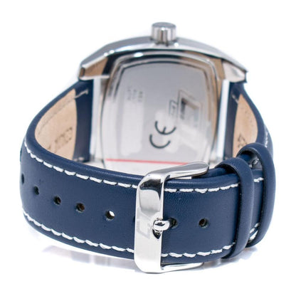 Chronotech Blue Leather Watch