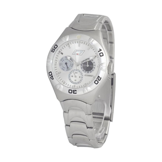 Chronotech Silver Stainless Steel Dress Watch