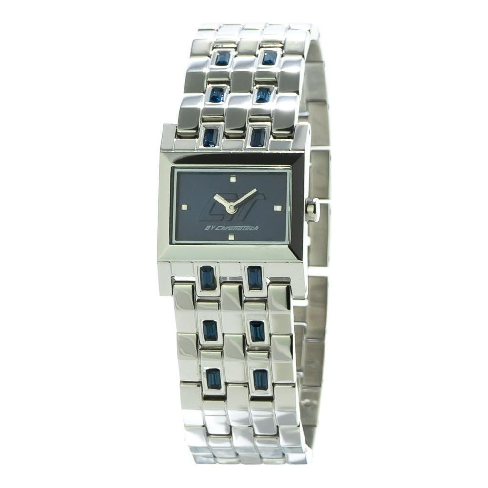 Chronotech Silver Stainless Steel Dress Watch
