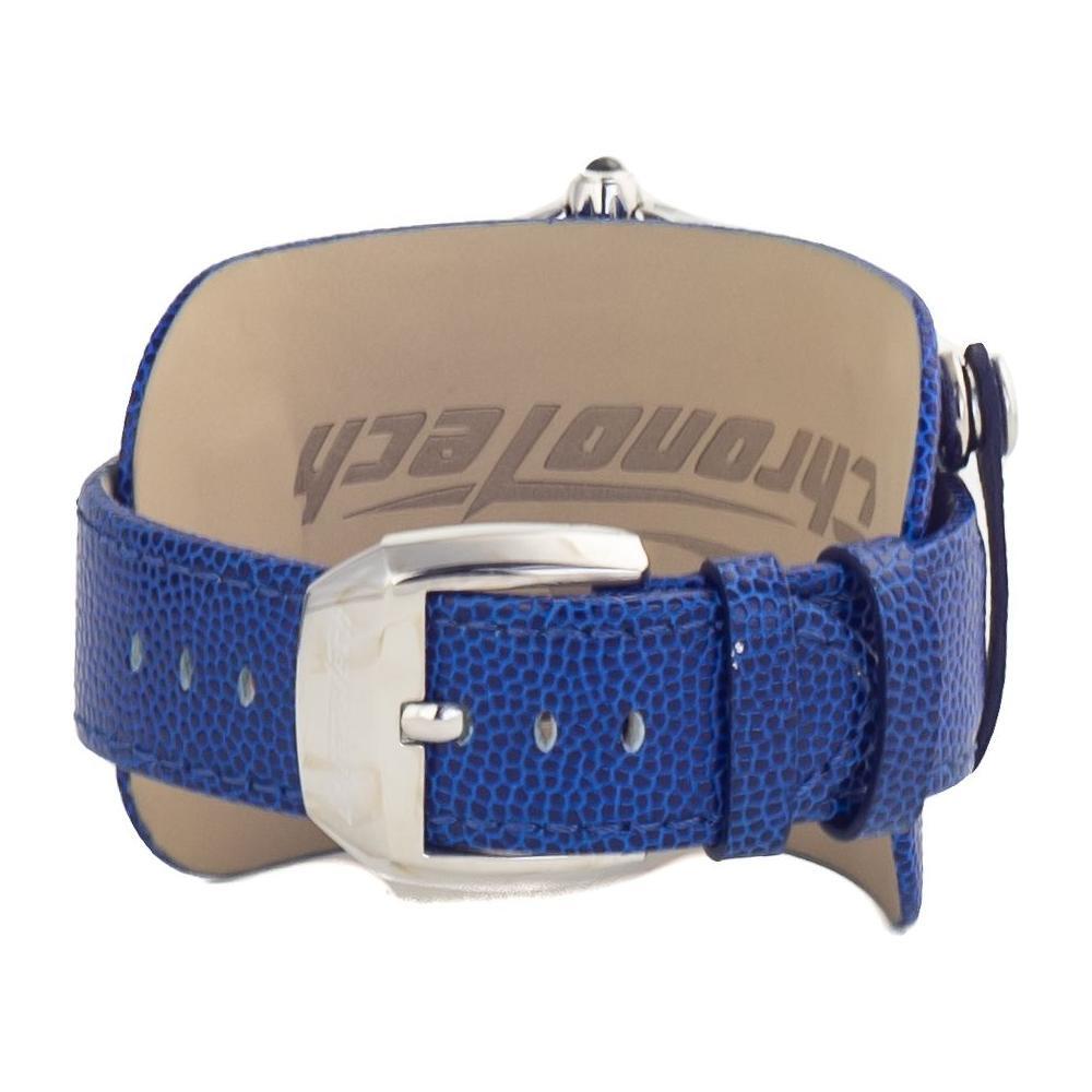 Chronotech Blue Leather Watch