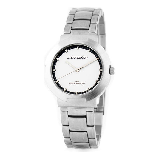 Chronotech Silver Stainless Steel Dress Watch