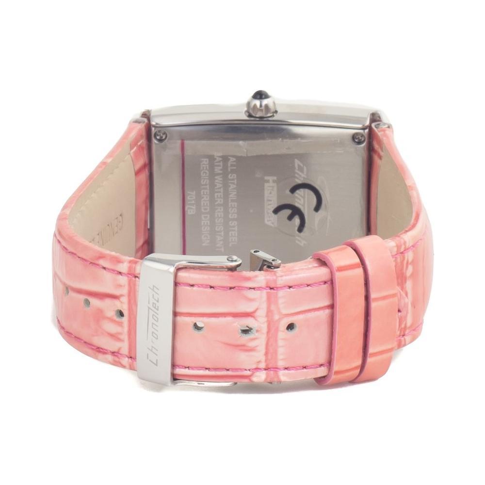 Chronotech Multicolor Leather Dress Watch