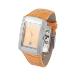 Chronotech Orange Leather Watch CHCT7017B07AC