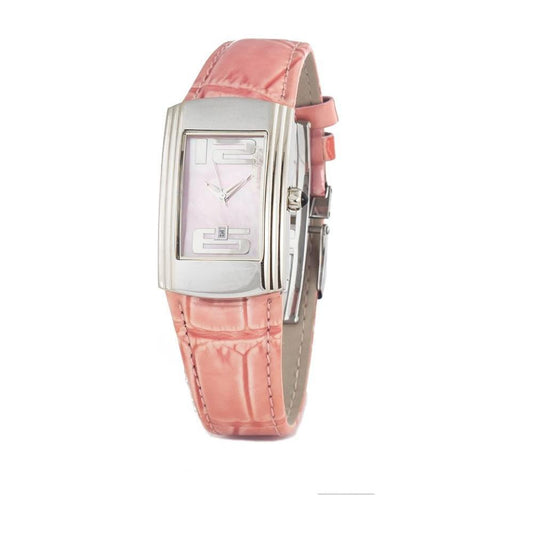 Chronotech Multicolor Leather Dress Watch