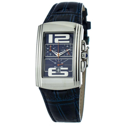 Chronotech Blue Leather Watch