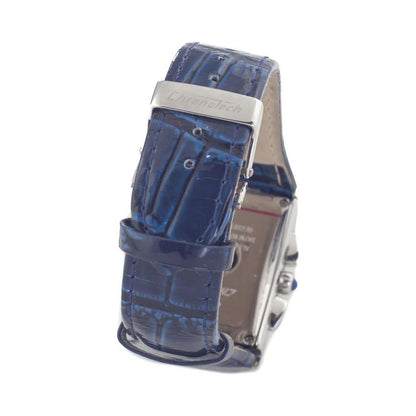 Chronotech Blue Leather Watch