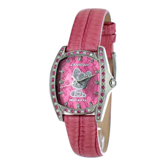 Chronotech Multicolor Leather Dress Watch